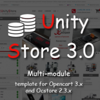Unity Store 3.0 - многомодульный адаптивный шаблон 3.0 и 2.3