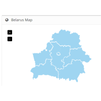 Карта Белоруссии с регионами для openCart 2.2.0.0