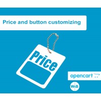 Модуль "Название цены и кнопки" для Opencart